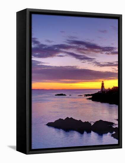 New Brunswick, Campobello Island, East Quoddy Lighthouse, Canada-Alan Copson-Framed Stretched Canvas