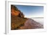 New Brunswick, Hopewell Rocks. Flowerpot Rocks formed by the great tides of the Bay of Fundy.-Walter Bibikow-Framed Photographic Print