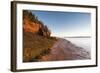 New Brunswick, Hopewell Rocks. Flowerpot Rocks formed by the great tides of the Bay of Fundy.-Walter Bibikow-Framed Photographic Print