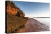 New Brunswick, Hopewell Rocks. Flowerpot Rocks formed by the great tides of the Bay of Fundy.-Walter Bibikow-Stretched Canvas