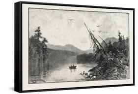 New Brunswick, Little Tobique Lake, Canada, Nineteenth Century-null-Framed Stretched Canvas