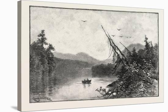 New Brunswick, Little Tobique Lake, Canada, Nineteenth Century-null-Stretched Canvas