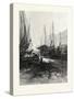 New Brunswick, Market Slip, St. John, at Low Tide, Canada, Nineteenth Century-null-Stretched Canvas