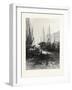 New Brunswick, Market Slip, St. John, at Low Tide, Canada, Nineteenth Century-null-Framed Giclee Print