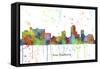 New Brunswick New Jersey Skyline MCLR 1-Marlene Watson-Framed Stretched Canvas