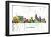 New Brunswick New Jersey Skyline MCLR 1-Marlene Watson-Framed Giclee Print