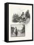 New Brunswick, Poling Up and Paddling Down, Canada, Nineteenth Century-null-Framed Stretched Canvas