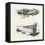 New Brunswick, Salmon Weirs, St. John Harbour, Canada, Nineteenth Century-null-Framed Stretched Canvas