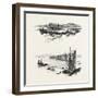 New Brunswick, Salmon Weirs, St. John Harbour, Canada, Nineteenth Century-null-Framed Giclee Print