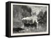 New Brunswick, Spearing Salmon by Night on the Restigouche, Canada, Nineteenth Century-null-Framed Stretched Canvas