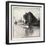 New Brunswick, Wharf at St. Andrews, Canada, Nineteenth Century-null-Framed Giclee Print