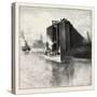 New Brunswick, Wharf at St. Andrews, Canada, Nineteenth Century-null-Stretched Canvas