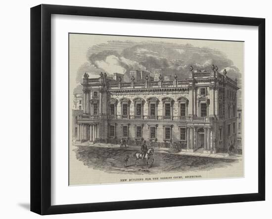 New Building for the Sheriff Court, Edinburgh-null-Framed Giclee Print