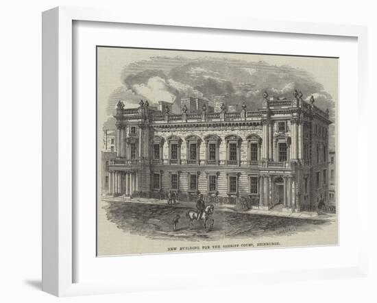 New Building for the Sheriff Court, Edinburgh-null-Framed Giclee Print