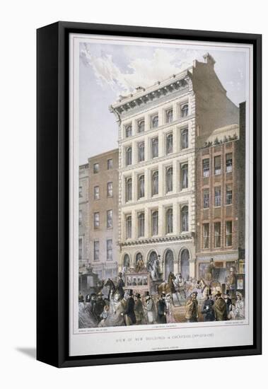 New Buildings in Cheapside (Nos 107 and 10), City of London, 1860-Robert Dudley-Framed Stretched Canvas