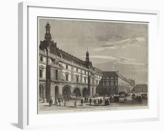 New Buildings of the Tuileries in the Place Du Carrousel-Michel Charles Fichot-Framed Giclee Print