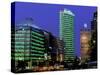 New Buildings, Potsdamer Platz, Berlin, Germany-Walter Bibikow-Stretched Canvas