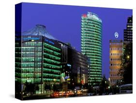 New Buildings, Potsdamer Platz, Berlin, Germany-Walter Bibikow-Stretched Canvas