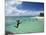 New Caledonia, Amedee Islet, Polynesian Kids Playing on Amedee Islet Beach-Walter Bibikow-Mounted Photographic Print