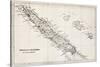 New Caledonia And Loyalty Island Old Map-marzolino-Stretched Canvas