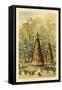 New Caledonia (Kanak Huts), Exposition Universelle 1889, Paris-null-Framed Stretched Canvas