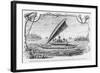 New Caledonia, Pirogue of the Isle of Pines, after a Pen and Ink Drawing of a Deportee,…-null-Framed Giclee Print