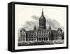 New Capitol at Hartford, Connecticut, USA-null-Framed Stretched Canvas
