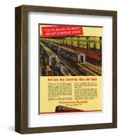 New Cars Locomotives Trains-null-Framed Art Print