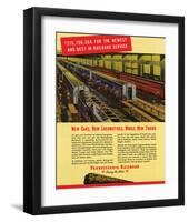 New Cars Locomotives Trains-null-Framed Art Print