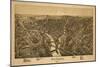 New Castle, Pennsylvania - Panoramic Map-Lantern Press-Mounted Art Print