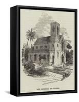 New Cathedral at Colombo-null-Framed Stretched Canvas