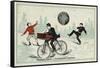 New Century - the Studious Cyclist-null-Framed Stretched Canvas