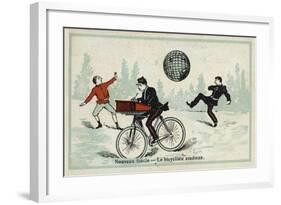 New Century - the Studious Cyclist-null-Framed Giclee Print