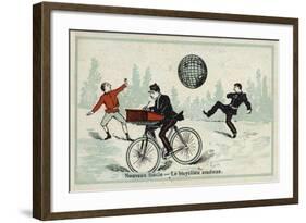 New Century - the Studious Cyclist-null-Framed Giclee Print