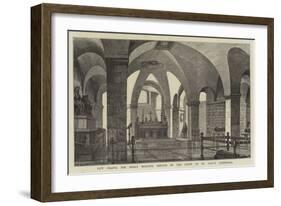 New Chapel for Early Morning Service in the Crypt of St Paul's Cathedral-Henry William Brewer-Framed Giclee Print