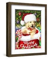 New Christmas puppy-Arnica Burnstone-Framed Giclee Print