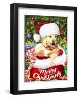 New Christmas puppy-Arnica Burnstone-Framed Giclee Print