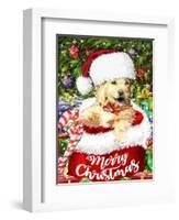 New Christmas puppy-Arnica Burnstone-Framed Giclee Print