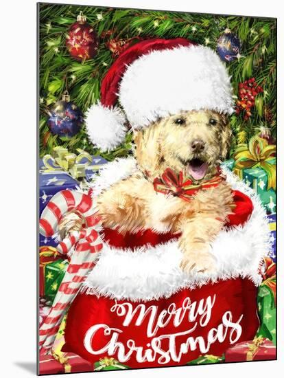 New Christmas puppy-Arnica Burnstone-Mounted Giclee Print