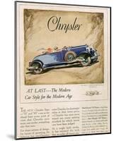 New Chrysler 75-The Modern Car-null-Mounted Art Print