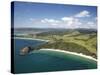 New Chums Beach, and Motuto Point, Coromandel Peninsula, North Island, New Zealand-David Wall-Stretched Canvas