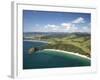 New Chums Beach, and Motuto Point, Coromandel Peninsula, North Island, New Zealand-David Wall-Framed Photographic Print