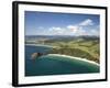 New Chums Beach, and Motuto Point, Coromandel Peninsula, North Island, New Zealand-David Wall-Framed Photographic Print