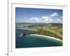 New Chums Beach, and Motuto Point, Coromandel Peninsula, North Island, New Zealand-David Wall-Framed Photographic Print