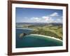 New Chums Beach, and Motuto Point, Coromandel Peninsula, North Island, New Zealand-David Wall-Framed Photographic Print