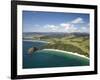 New Chums Beach, and Motuto Point, Coromandel Peninsula, North Island, New Zealand-David Wall-Framed Photographic Print