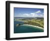 New Chums Beach, and Motuto Point, Coromandel Peninsula, North Island, New Zealand-David Wall-Framed Photographic Print