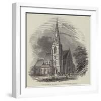 New Church at Swindon, on the Great Western Railway-null-Framed Giclee Print