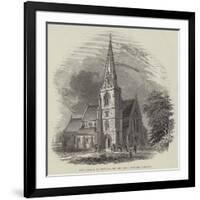 New Church at Swindon, on the Great Western Railway-null-Framed Giclee Print