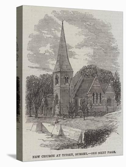 New Church at Titsey, Surrey-null-Stretched Canvas